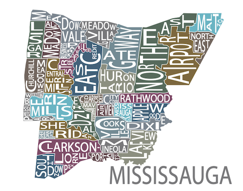 All Over the Map Studios - Map of Mississauga