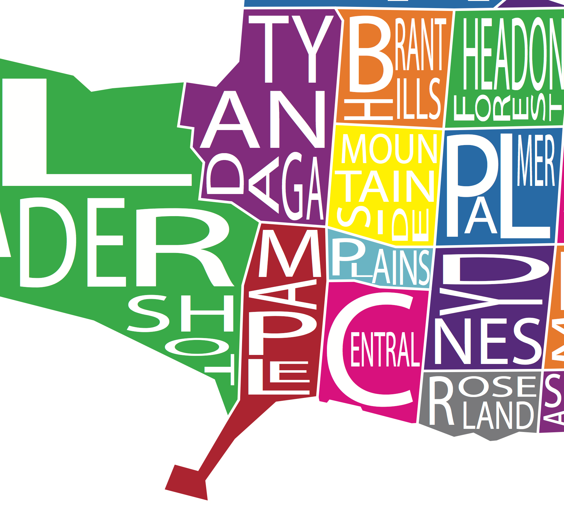 All Over the Map Studios - Maps of Burlington (Various Sizes and Colours) - 2