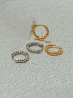 Moon Jewellery - Earrings - Stainless Steel/Plated Gold